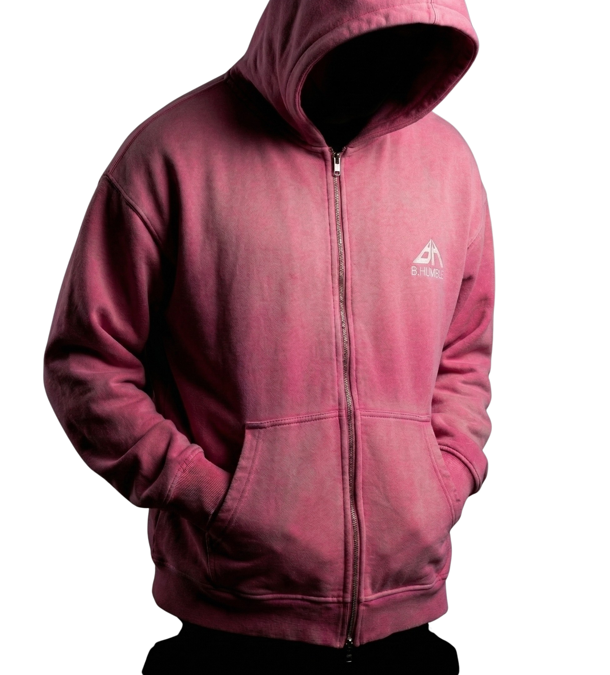 Pink B.HUMBLE Zip Hoodie
